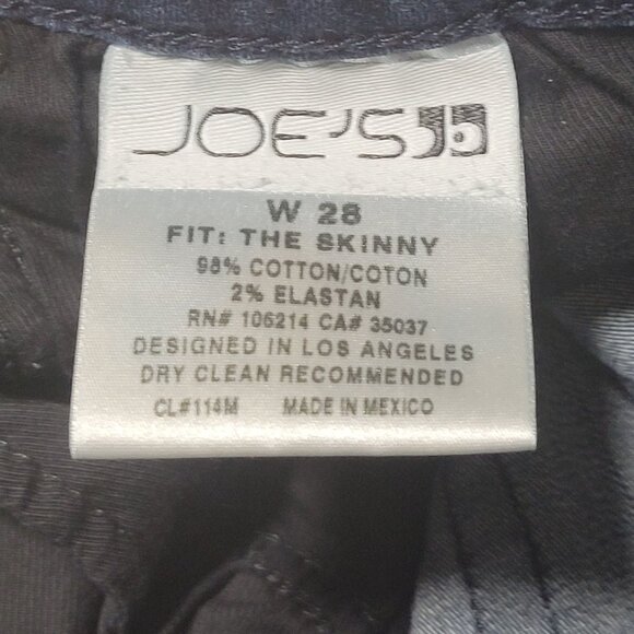 Joes Jeans The Skinny Womens Size 28 Mid Rise Dark Wash Denim Pants - Picture 5 of 5